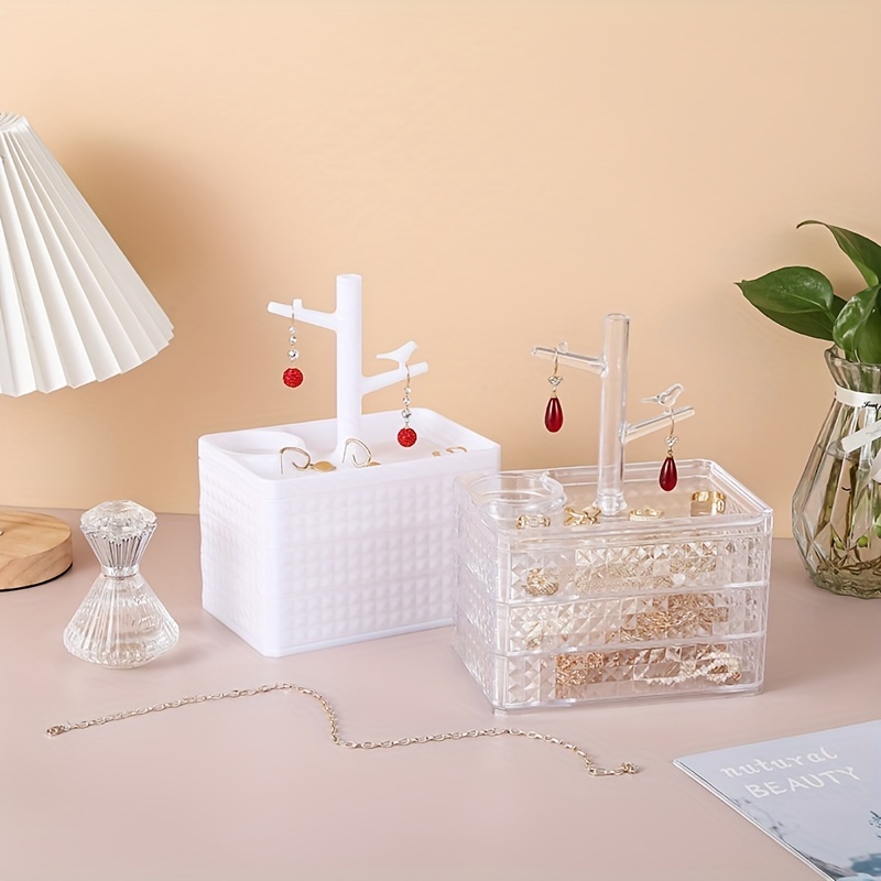 Desktop Cosmetics Jewelry Storage Box